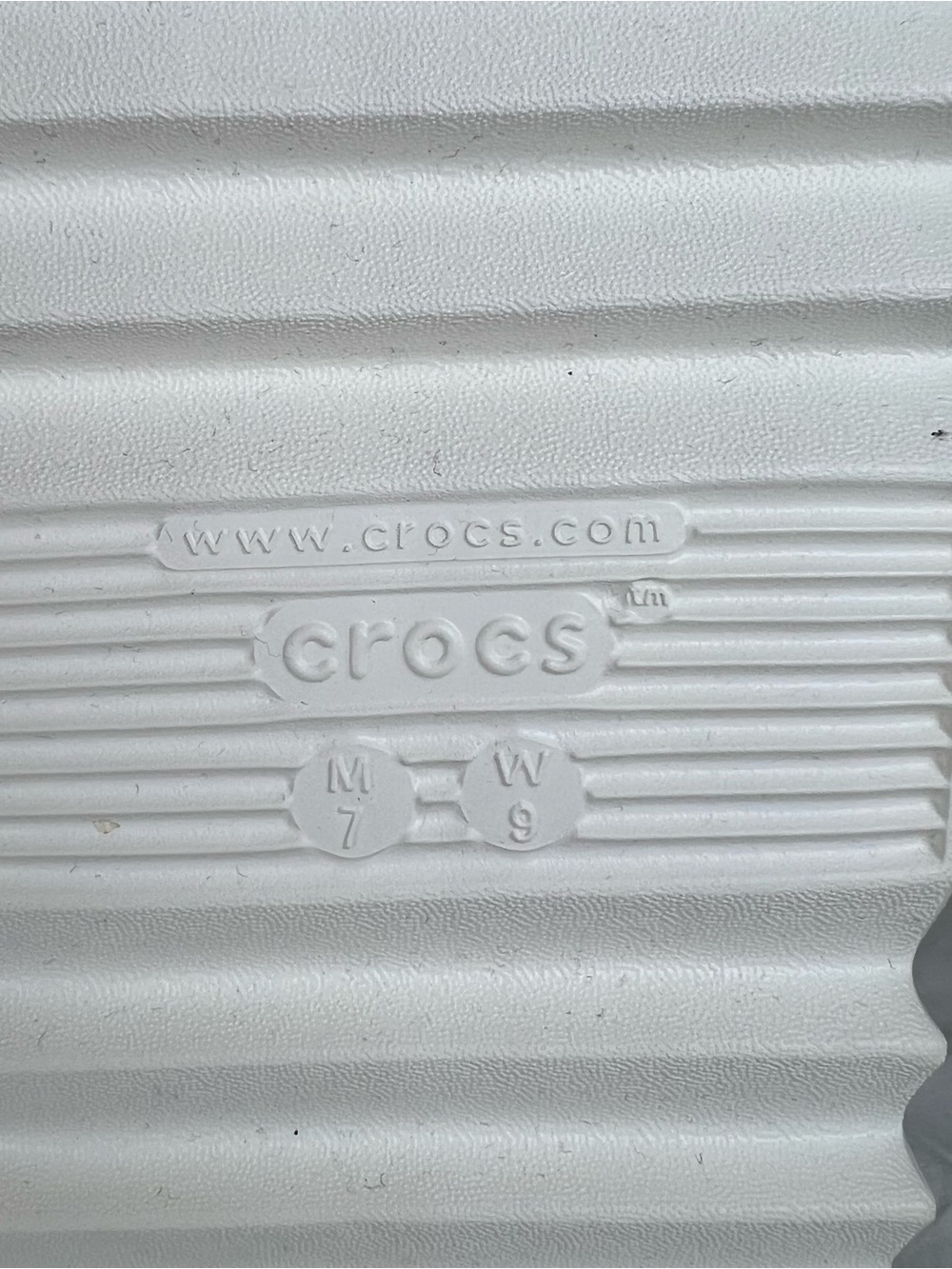 CROCS Hiker Xscape White Platform Clog Wms9/Mens7 style 208365-100 NEW - Picture 5 of 10